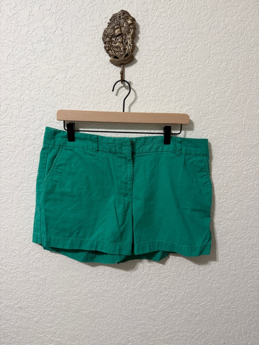 LOFT Teal Green Chino Bermudas